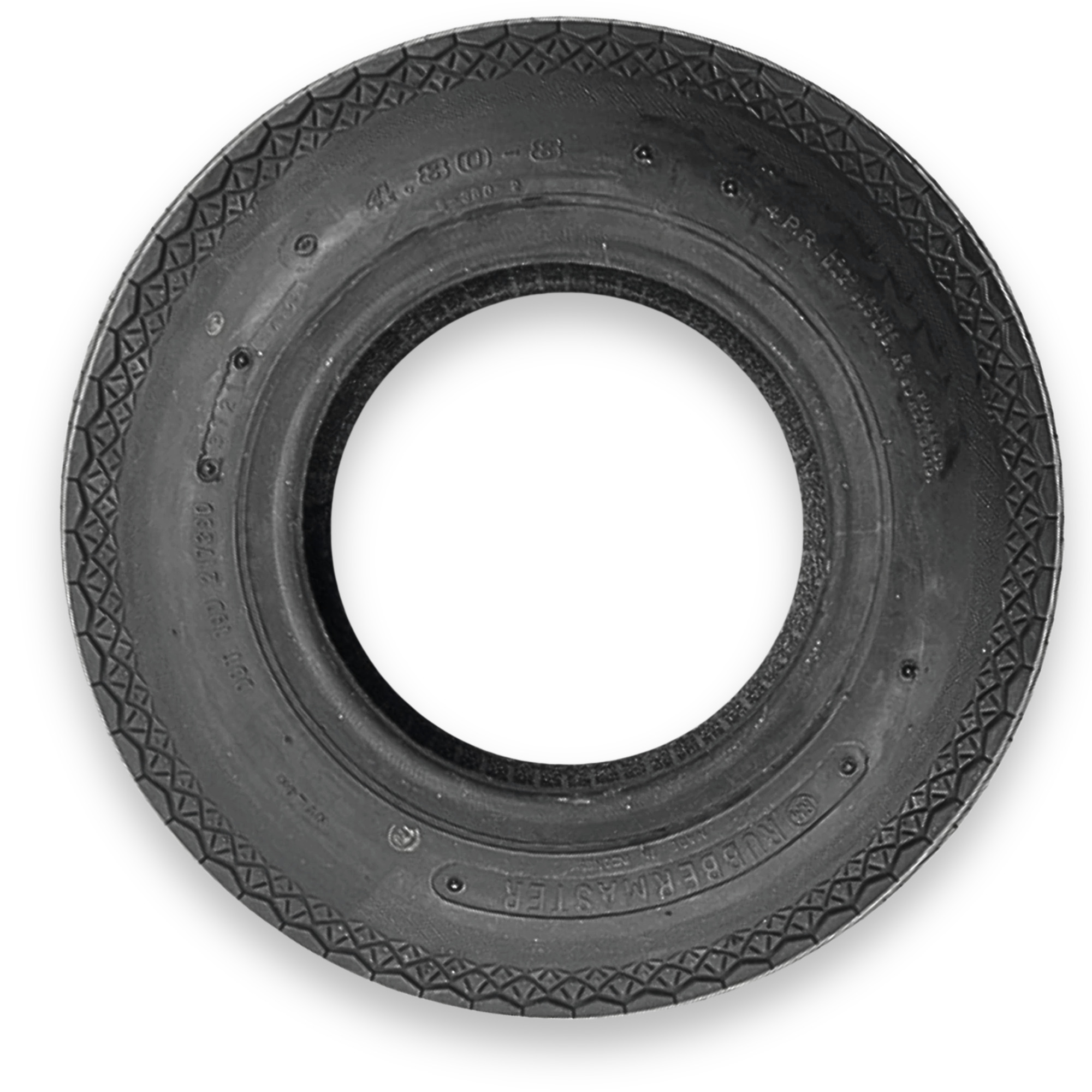 RubberMaster, High Speed Trailer Tire 6 Ply 4.80x8 Tire Diameter 16.46 in, Model# 488920